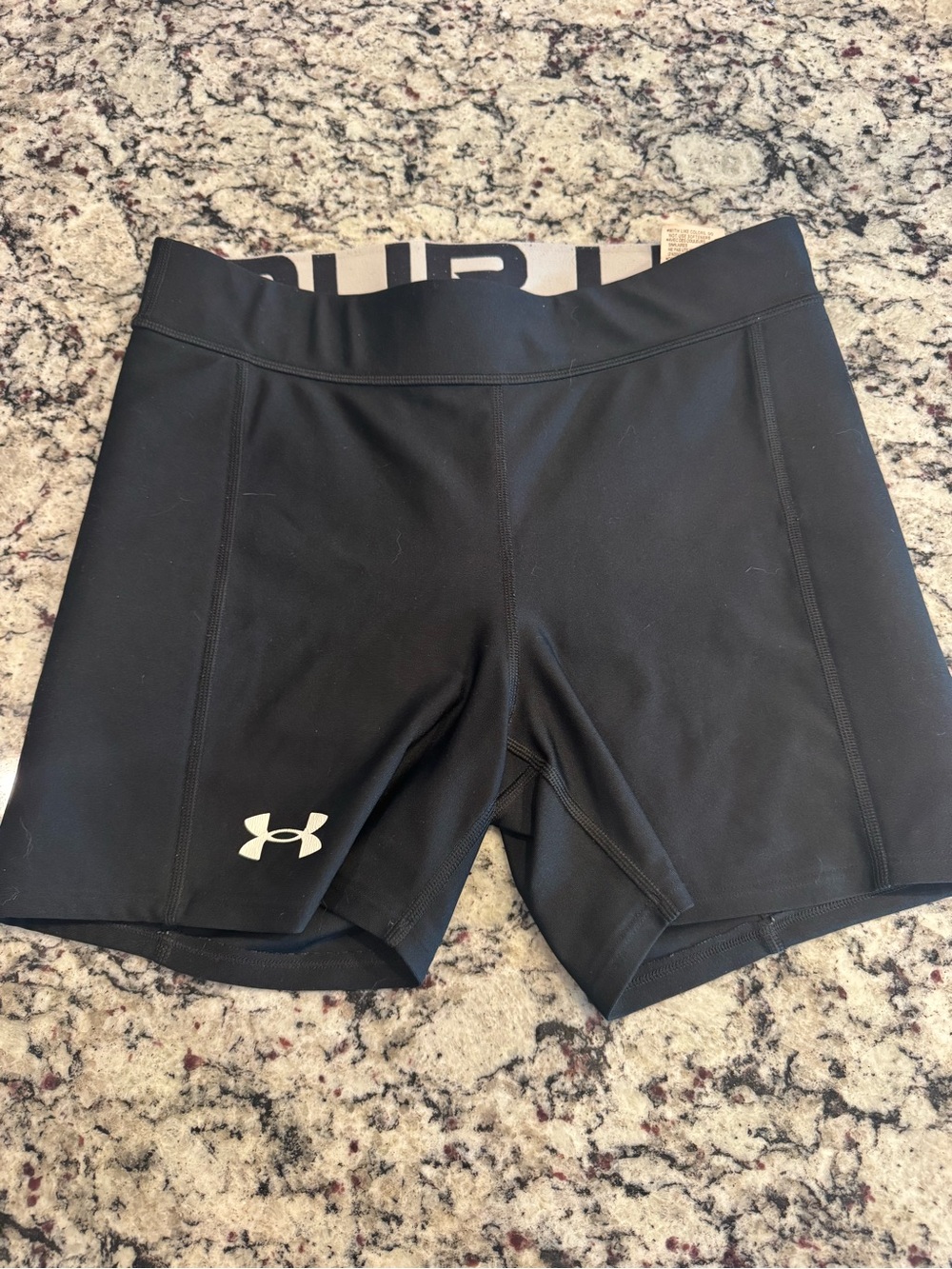 Under Armour Black Women's Compression Softball Shorts with Logo